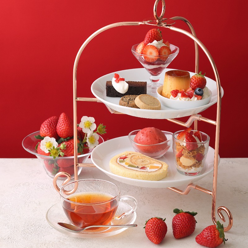 季節のAfternoon Tea Set 苺のアフタヌーンティーの画像1