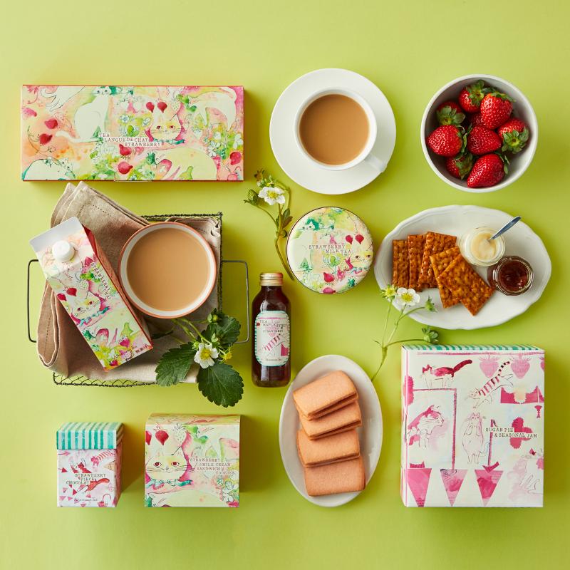 【Afternoon Tea】ティールームの味が再現できる“リキッドチャイ”の苺バージョンなど、苺がテーマの「春ギフト」を発売の画像1