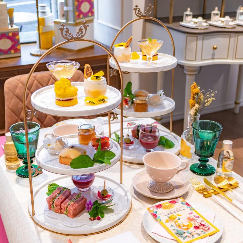 SABON l’Atelier SPAのSABON VEGAN AFTERNOON TEA CAFÉ ～Tea Ceremony Collection～のスタンド画像