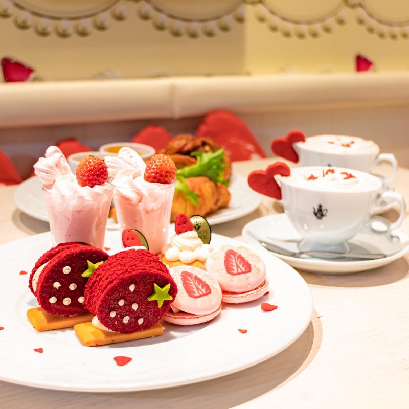 Q-pot CAFE.の“いちご”一会♡ 苺のアフタヌーンティーセットのアフタヌーンティー画像2