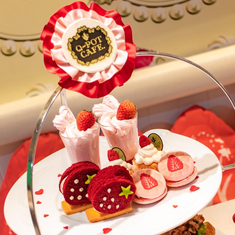 Q-pot CAFE.の“いちご”一会♡ 苺のアフタヌーンティーセットのスタンド1段目画像