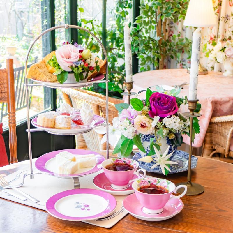 アリスの茶屋のオリジナルランチプレートのアフタヌーンティーセットのメイン画像