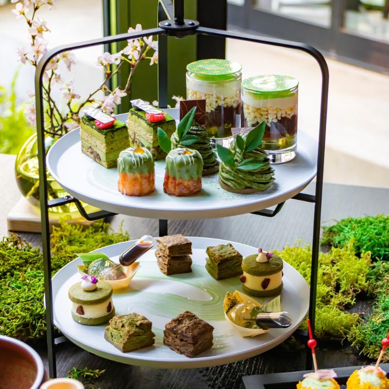 Restaurant＆Bar TIDE TABLE Shiomi／東京ベイ潮見プリンスホテルの抹茶アフタヌーンティー ~Scent of spring~のスタンド画像
