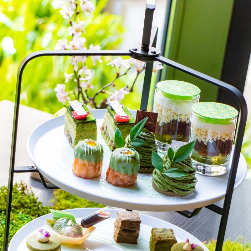 Restaurant＆Bar TIDE TABLE Shiomi／東京ベイ潮見プリンスホテルの抹茶アフタヌーンティー ~Scent of spring~のスタンド1段目画像