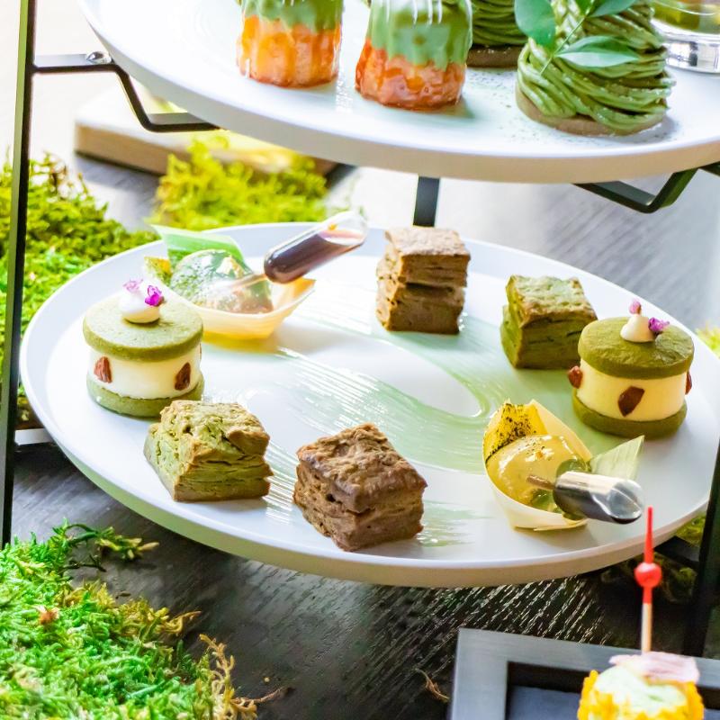 Restaurant＆Bar TIDE TABLE Shiomi／東京ベイ潮見プリンスホテルの抹茶アフタヌーンティー ~Scent of spring~のスタンド2段目画像