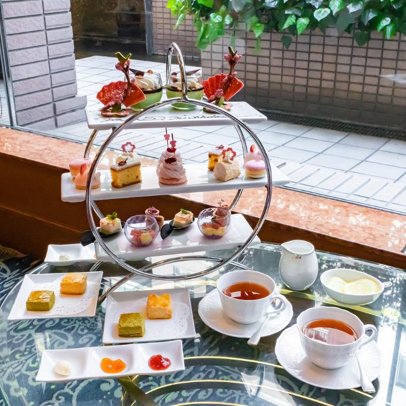 ロビーラウンジ フォンテーヌ／ロイヤルパークホテルのお花見アフタヌーンティーのメイン画像