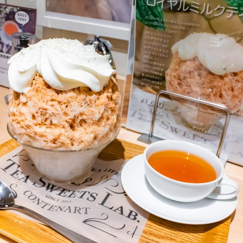 南新宿のコンテナートでロイヤルミルクティーかき氷を堪能の画像
