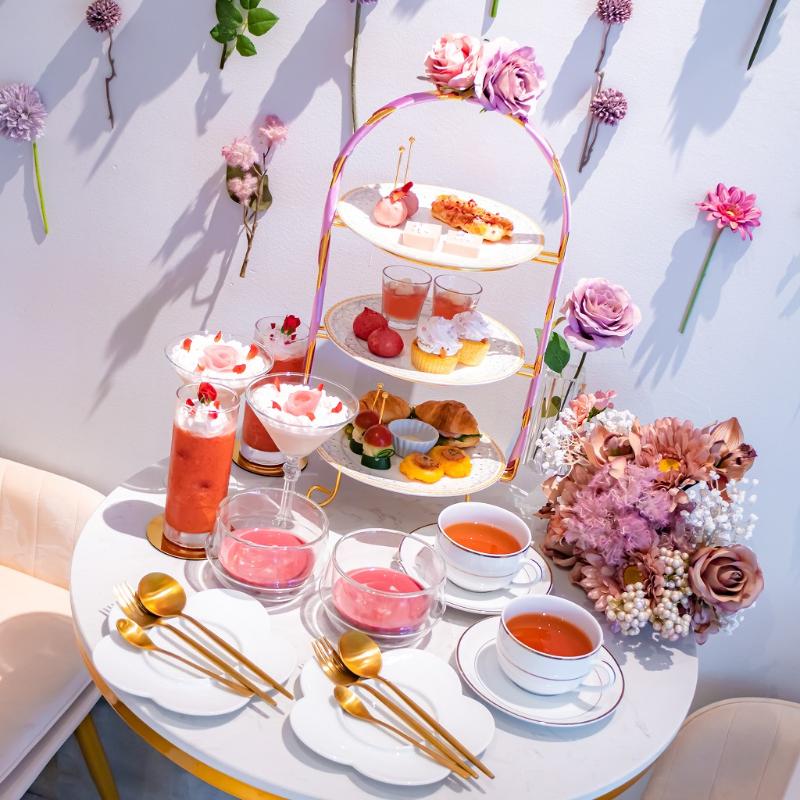 Bellflowerのピンクローズアフタヌーンティーのメイン画像
