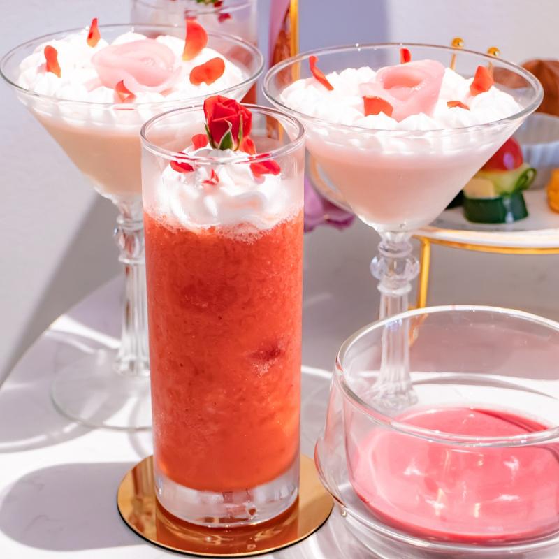 Bellflowerのピンクローズアフタヌーンティーの飲み物追加1画像