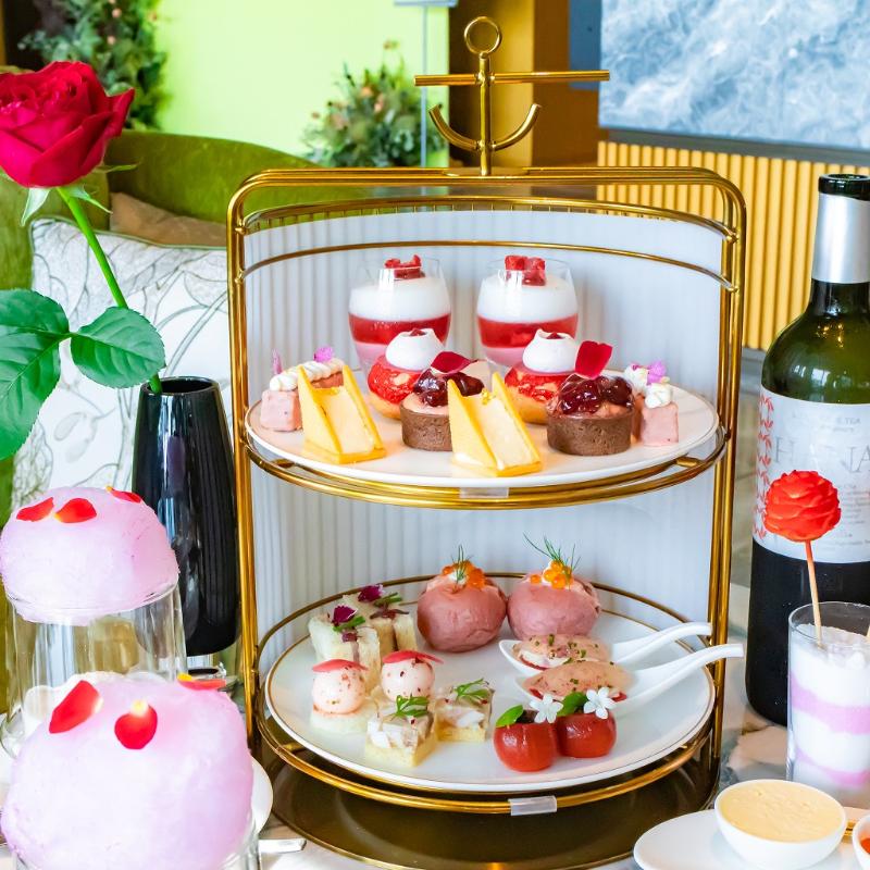ロビーラウンジ／ウェスティンホテル横浜のローズアフタヌーンティーのスタンド画像