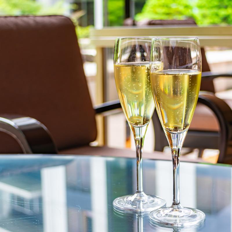 ロビーラウンジ バンブー／シェラトン都ホテル東京のパープルアフタヌーンティーの飲み物追加1画像