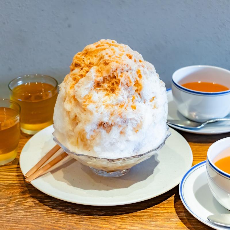 クニタチティーハウスで紅茶かき氷を堪能の画像