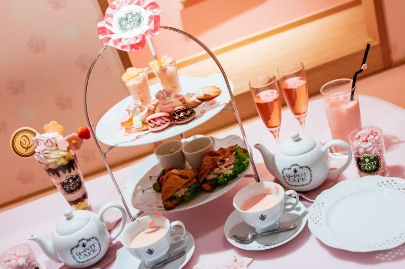 表参道のQpotカフェでさくらアフタヌーンティー＊2020年3月の画像1