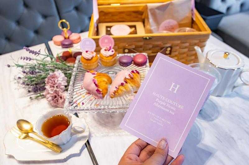 HAUTECOUTURECAFEのパープルピクニックアフタヌーンティー＊2021年6月の画像1