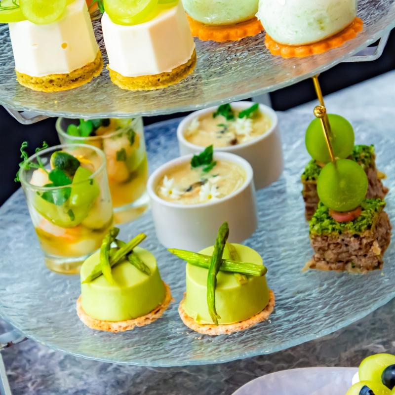 マーサーブランチ恵比寿のMuscat Afternoon Teaのスタンド2段目画像