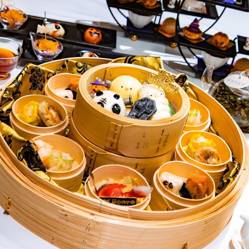 中国料理 桂花苑／ロイヤルパークホテルのチャイニーズハロウィンアフタヌーンティーのスタンド1段目画像