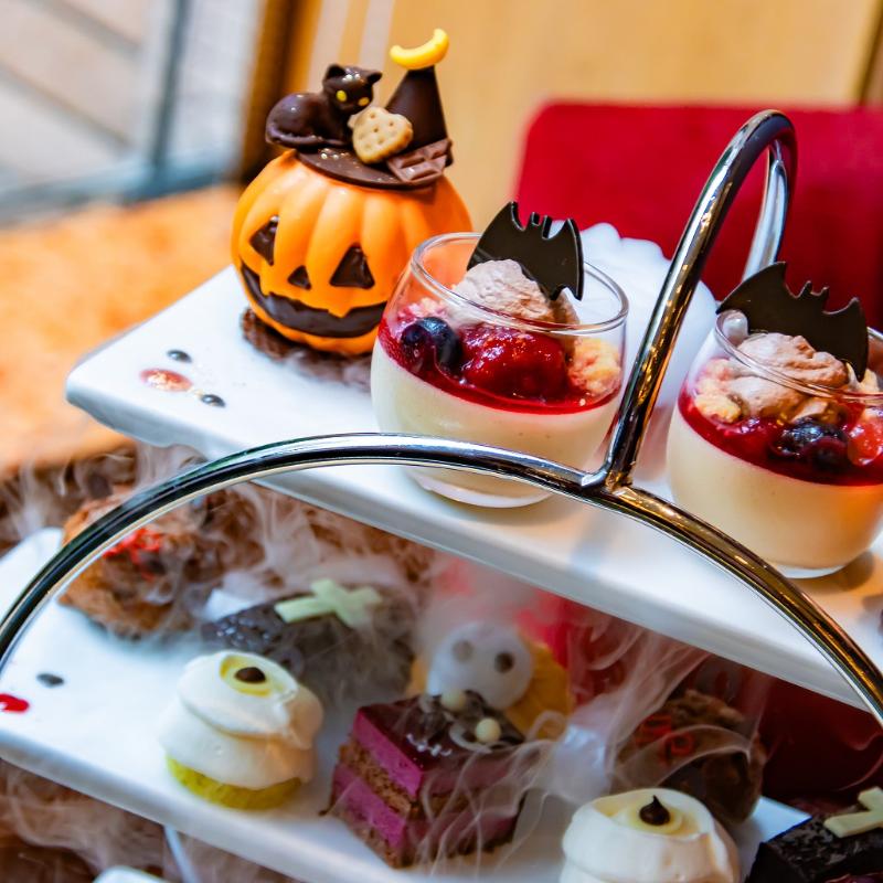 ロビーラウンジ フォンテーヌ／ロイヤルパークホテルのハロウィンアフタヌーンティーのアフタヌーンティー画像