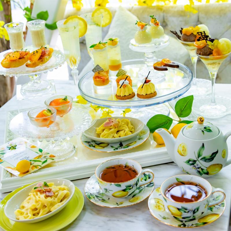 HAUTE COUTURE・CAFE omotesandoのOrange and Lemon Citrus Afternoon Teaのスタンド画像