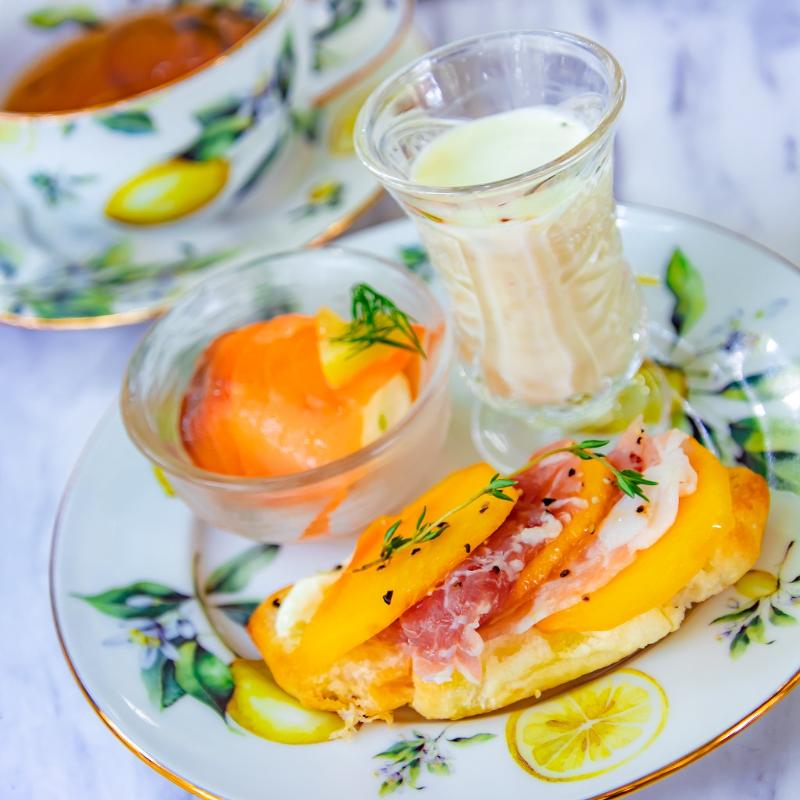 HAUTE COUTURE・CAFE omotesandoのOrange and Lemon Citrus Afternoon Teaのセイボリー画像