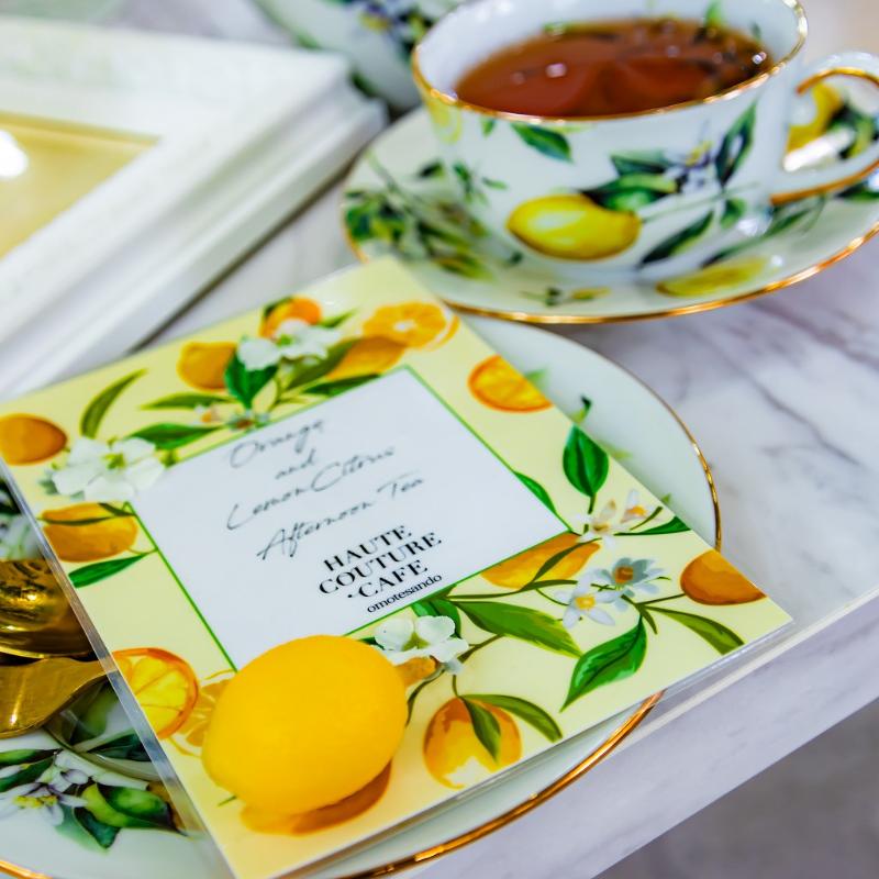 HAUTE COUTURE・CAFE omotesandoのOrange and Lemon Citrus Afternoon Teaのあとがき3画像