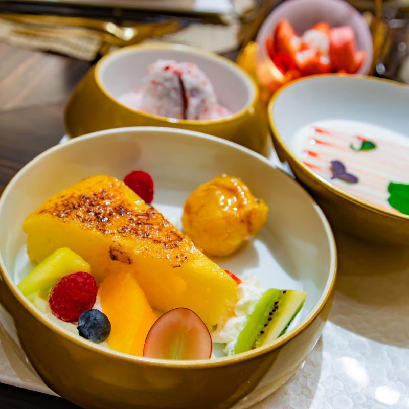 王朝／ヒルトン東京ベイのチャイニーズアフタヌーンティーのスイーツ画像