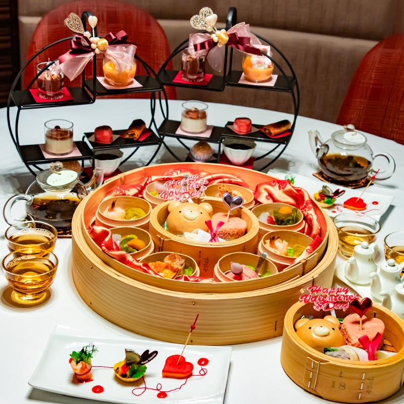 中国料理 桂花苑／ロイヤルパークホテルのチャイニーズバレンタインアフタヌーンティーのスタンド画像