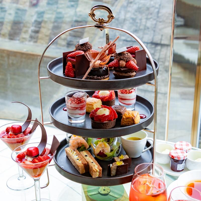ロビーラウンジ／ザ・プリンスパークタワー東京のStrawberry & Chocolate Afternoon Teaのスタンド画像