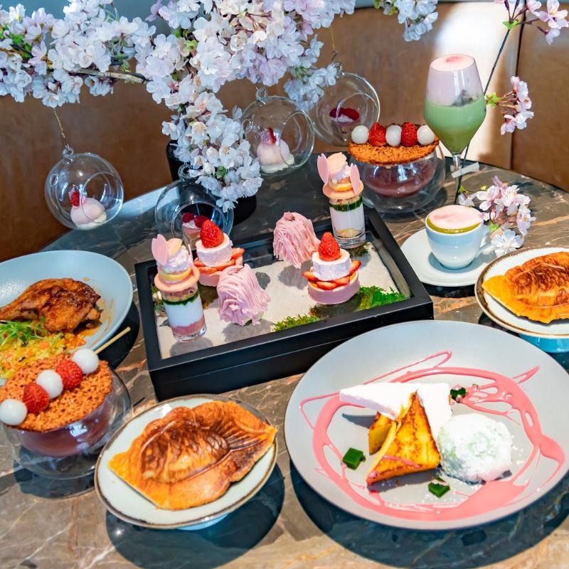 ディストリクト ブラッスリー・バー・ラウンジ／キンプトン新宿東京の桜といちごのアフタヌーンティー JAPONESQUEのスタンド画像