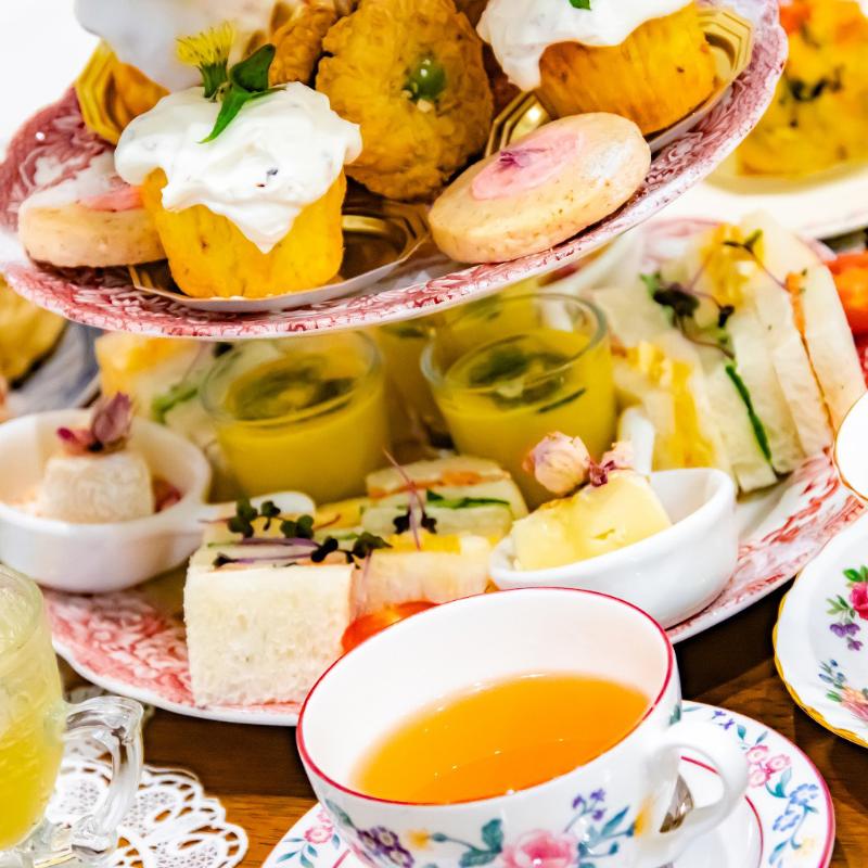 HERB STORY Cafeのイングリッシュガーデンアフタヌーンティー スプリングのスタンド3段目画像