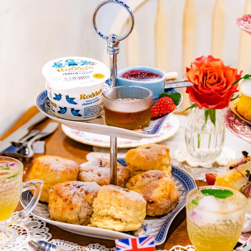 HERB STORY Cafeのイングリッシュガーデンアフタヌーンティー スプリングのスタンドその他プレート1画像