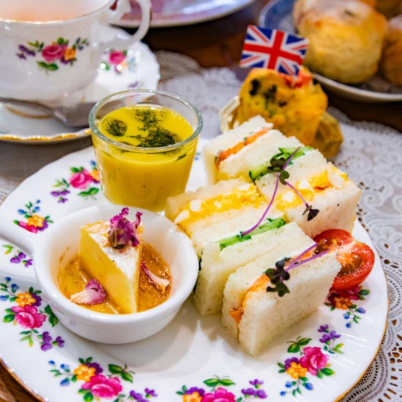 HERB STORY Cafeのイングリッシュガーデンアフタヌーンティー スプリングのセイボリー画像
