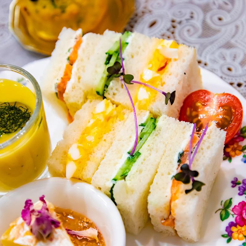 HERB STORY Cafeのイングリッシュガーデンアフタヌーンティー スプリングのセイボリー追加1画像
