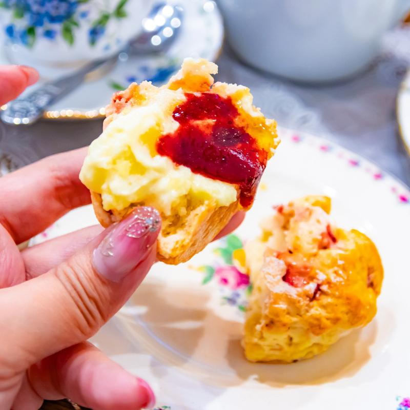 HERB STORY Cafeのイングリッシュガーデンアフタヌーンティー スプリングのスコーン追加2画像