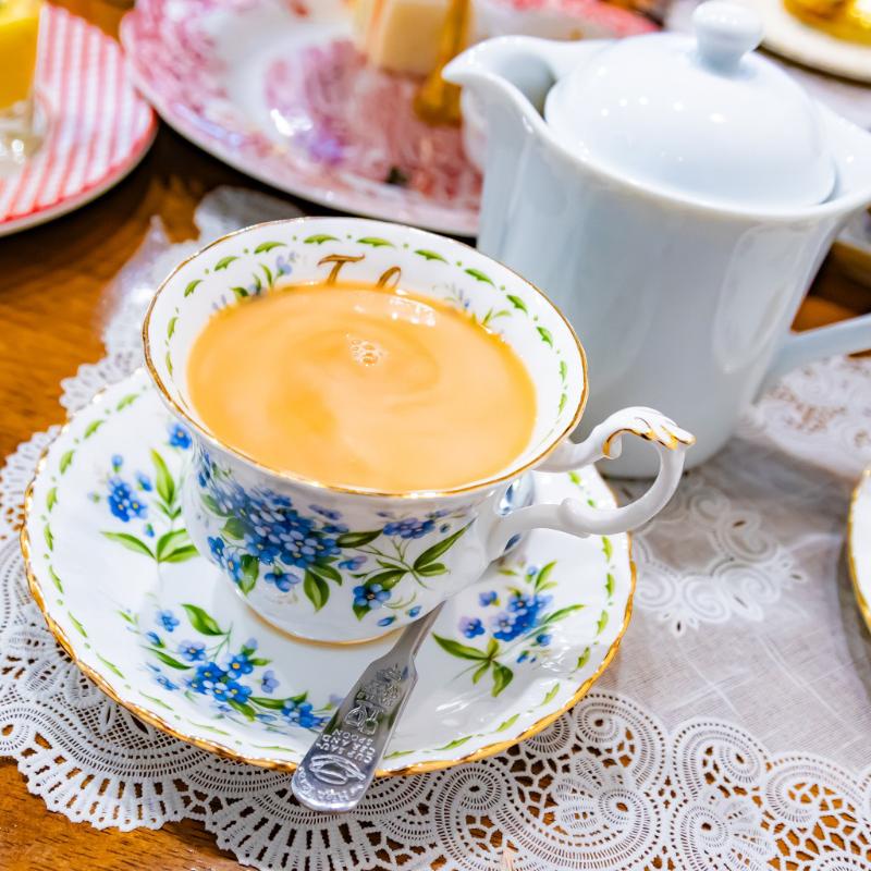 HERB STORY Cafeのイングリッシュガーデンアフタヌーンティー スプリングの飲み物画像