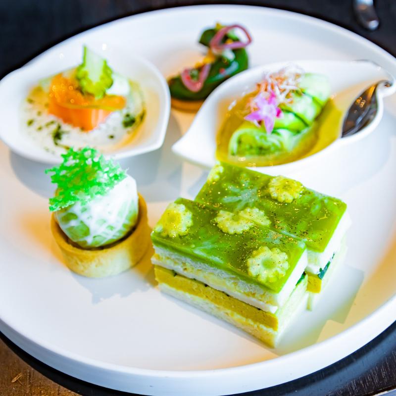ザ ラウンジ／フォーシーズンズホテル東京大手町のフォーシーズンズグリーンガーデンアフタヌーンティーのセイボリー画像