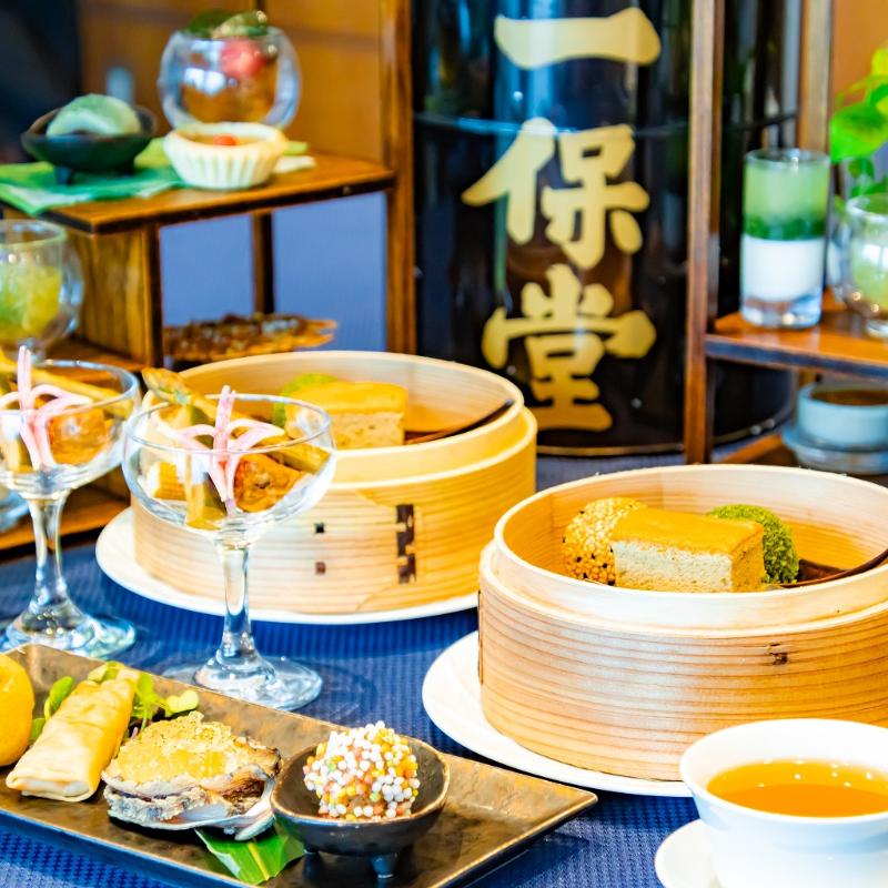 チャイナシャドー／ストリングスホテル東京インターコンチネンタルの爽やかな初夏の味わい チャイニーズアフタヌーンティー 茶の究みのアフタヌーンティー画像2