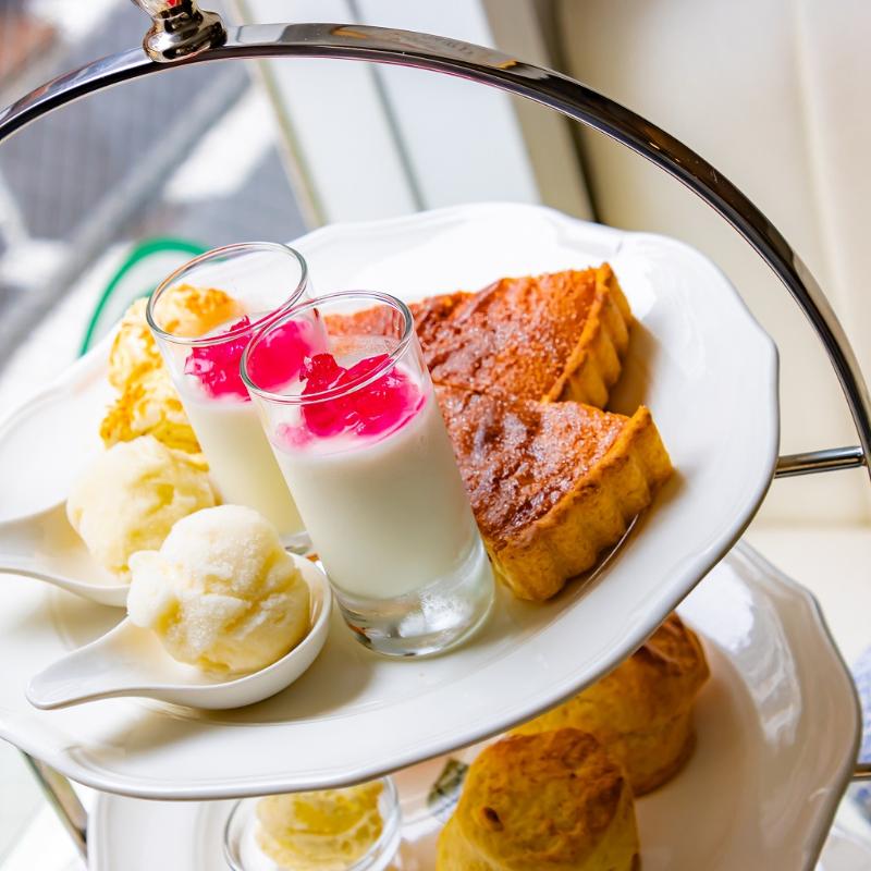 JURI’S TEA ROOMのスプリングアフタヌーンティーのスタンド1段目画像