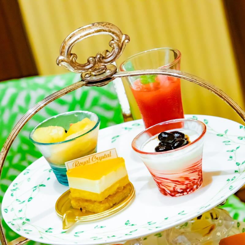 ロイヤルクリスタルカフェ 自由が丘店のアフタヌーンティーセットのスタンド1段目画像