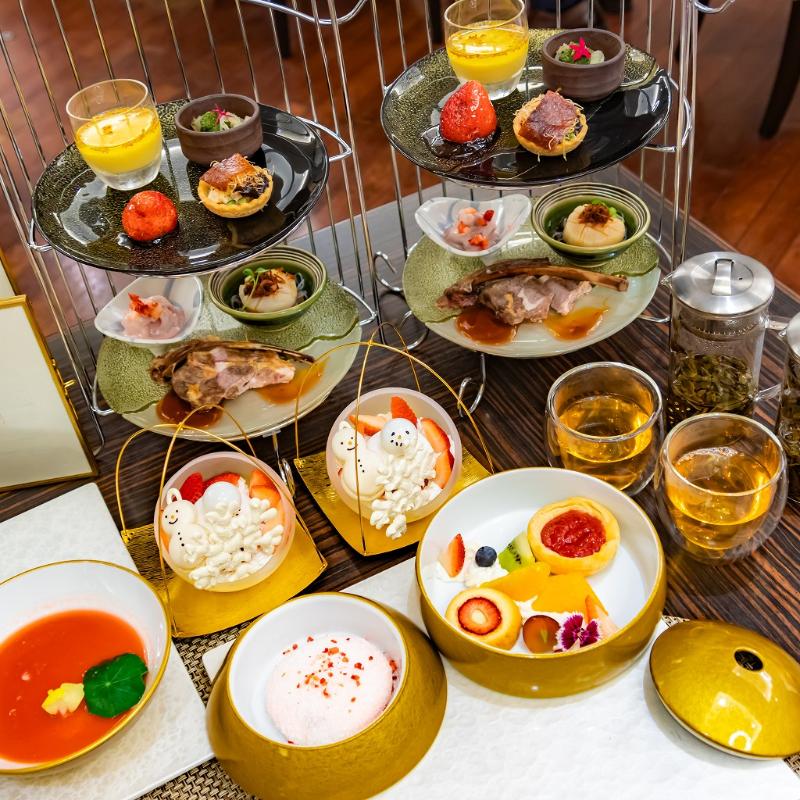 王朝／ヒルトン東京ベイのストロベリーチャイニーズアフタヌーンティーのアフタヌーンティー画像2