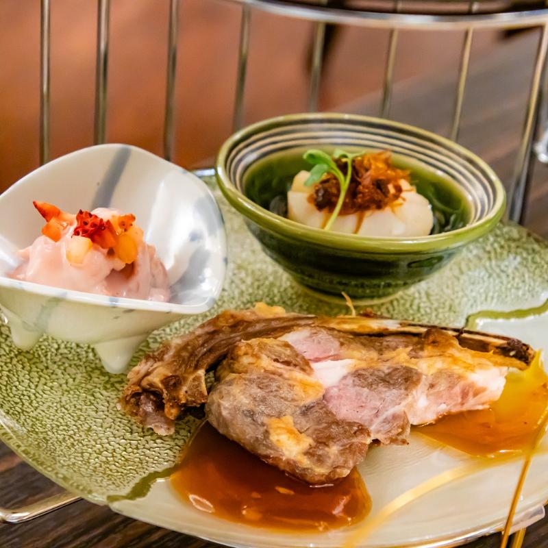 王朝／ヒルトン東京ベイのストロベリーチャイニーズアフタヌーンティーのスタンド2段目画像