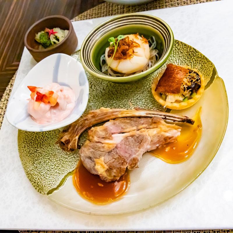 王朝／ヒルトン東京ベイのストロベリーチャイニーズアフタヌーンティーのセイボリー画像