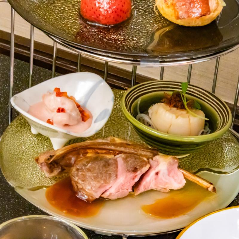 王朝／ヒルトン東京ベイのストロベリーチャイニーズアフタヌーンティーのセイボリー追加1画像