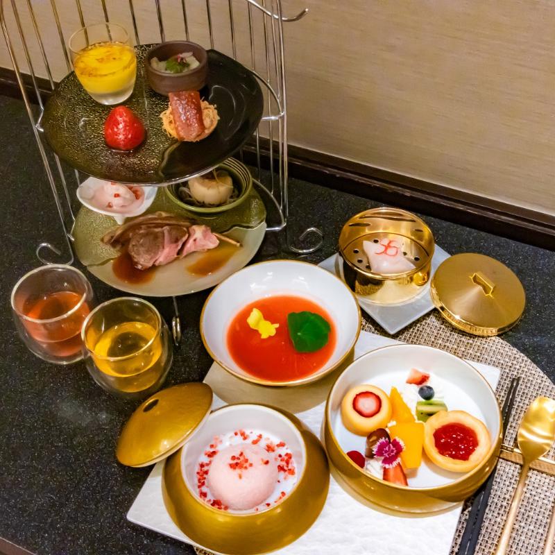 王朝／ヒルトン東京ベイのストロベリーチャイニーズアフタヌーンティーのあとがき1画像
