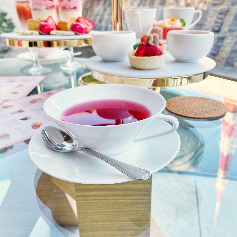 ロビーラウンジ／ザ・プリンス パークタワー東京のPinky Strawberry Afternoon Teaの飲み物画像