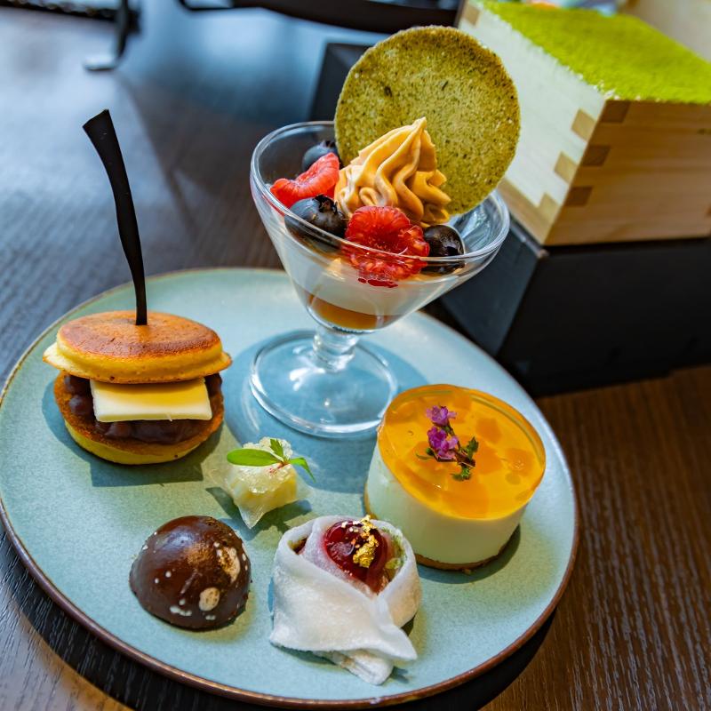 Restaurant＆Bar TIDE TABLE Shiomi／東京ベイ潮見プリンスホテルの日本茶アフタヌーンティー～Harmony of Green～のスイーツ画像