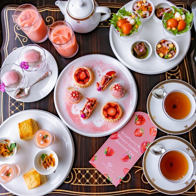 インペリアルラウンジ アクア／帝国ホテルのStrawberry & Flower Garden Afternoon Teaのアフタヌーンティー画像2