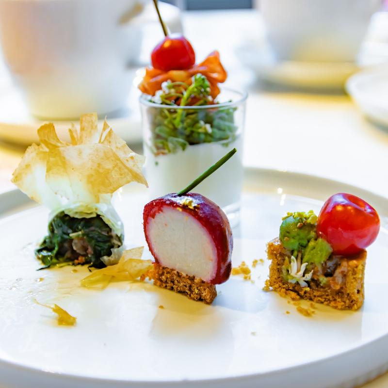 マーサーブランチ ギンザテラスのCherry&Chocolate Afternoonteaのセイボリー追加1画像