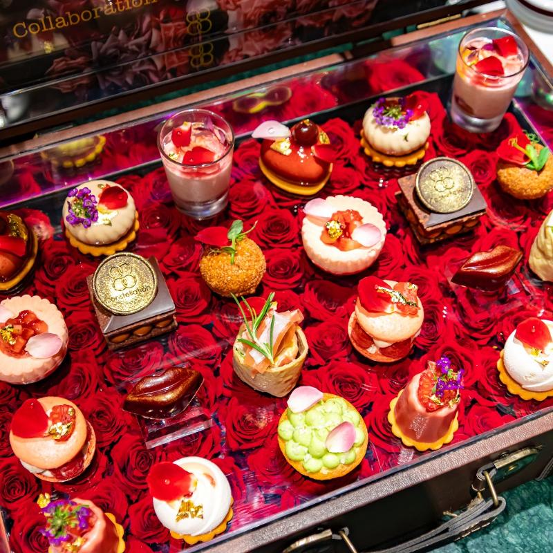 Constellation.のトランク型横浜Rose Week AT collaboration by EDIBLE GARDENのスタンド1段目画像