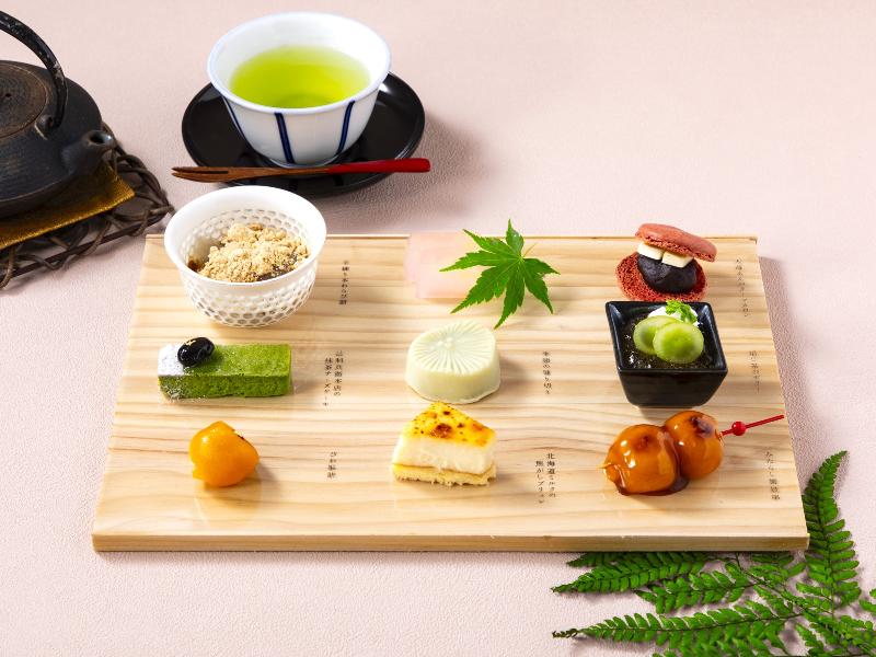 こだわり和スイーツのアフタヌーンティーセット  選べる日本茶とカフェ付きの画像1