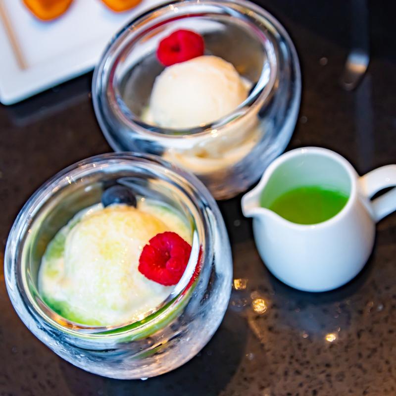 バー＆ラウンジ メロディ／ヒルトン横浜の”ハーモニー”　メロンと抹茶のアフタヌーンティー ～初夏の奏～のスイーツ追加2画像